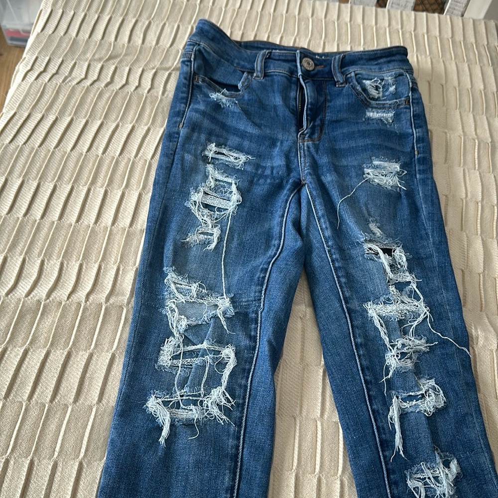 American Eagle high rise jegging crop Size 0